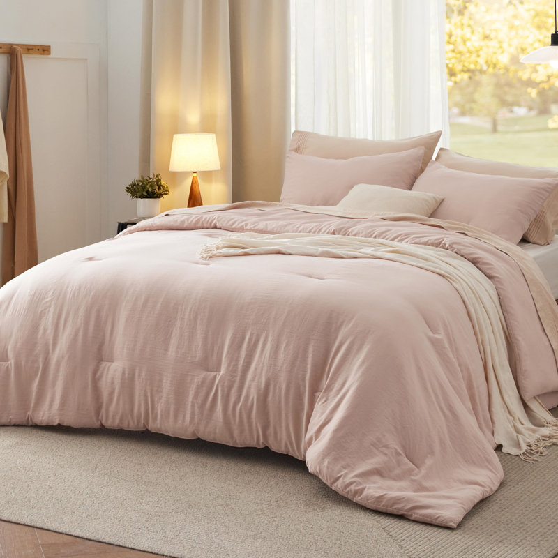 Bedsure Reversible Prewashed Comforter Set