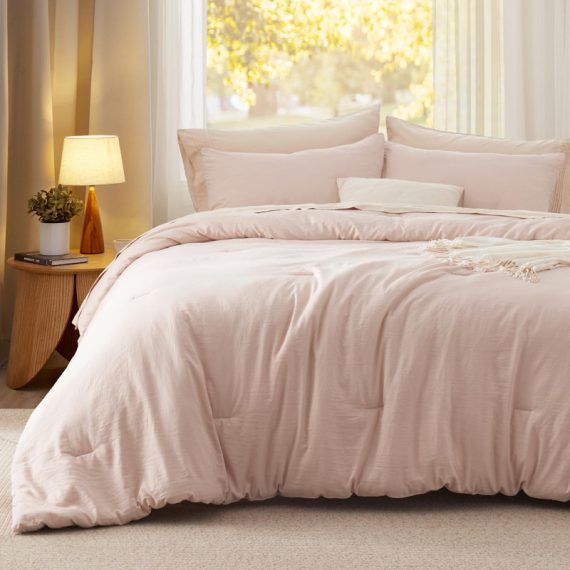Bedsure Reversible Prewashed Comforter Set